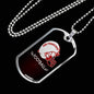 San Francisco Football Fan Dog Tag Stainless Steel or 18k Gold 24" Chain - Express Your Love Gifts