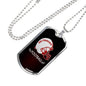 San Francisco Football Fan Dog Tag Stainless Steel or 18k Gold 24" Chain - Express Your Love Gifts