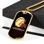 San Francisco Football Fan Dog Tag Stainless Steel or 18k Gold 24" Chain - Express Your Love Gifts