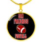 San Francisco Football Fan Necklace Circle Pendant Stainless Steel or 18k Gold 18-22" - Express Your Love Gifts