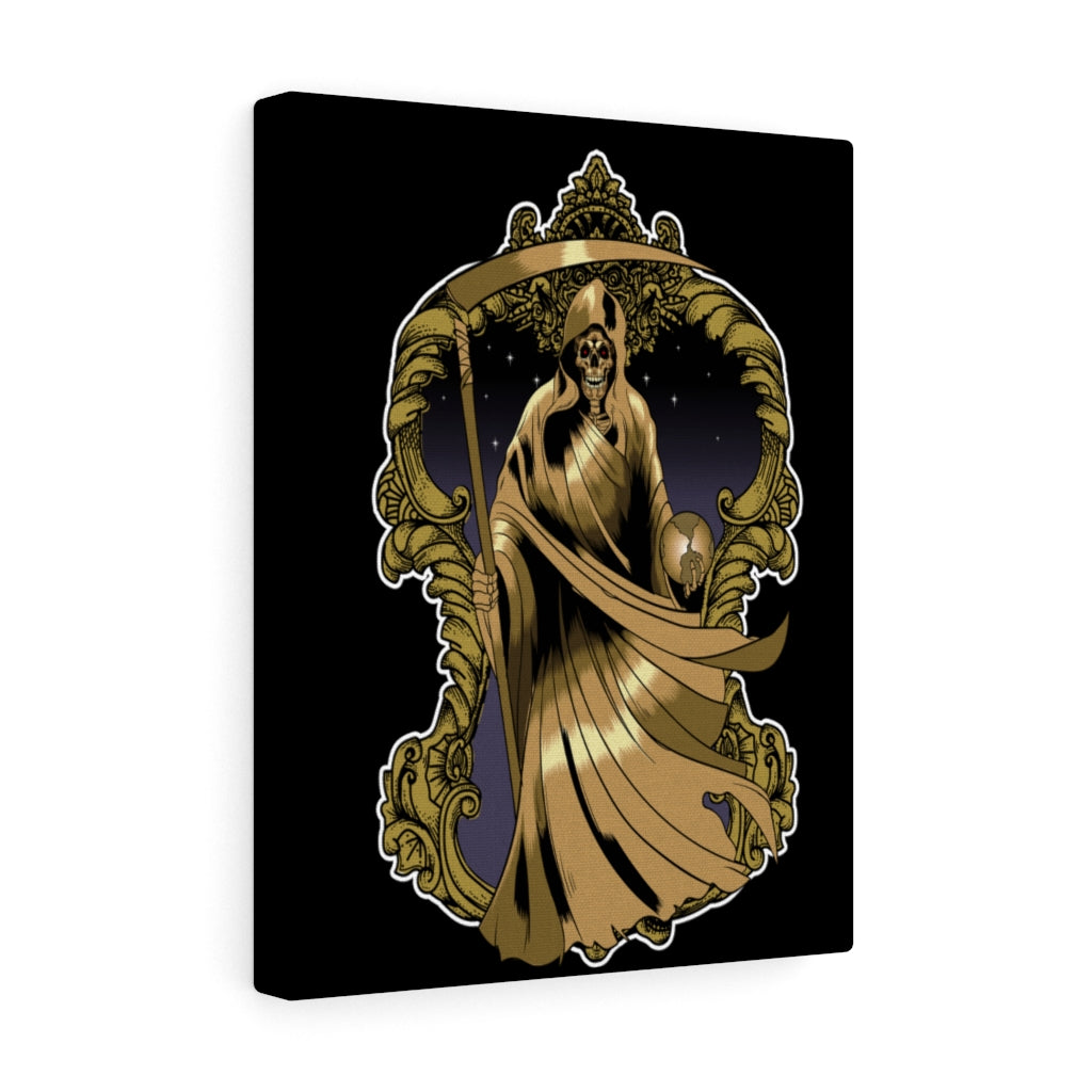 Santa Muerte in Gold Robe Inspirational Wall Decor for Home Office Gym Inspiring Success Quote Print Ready to Hang Religious Wall Art - Express Your Love Gifts
