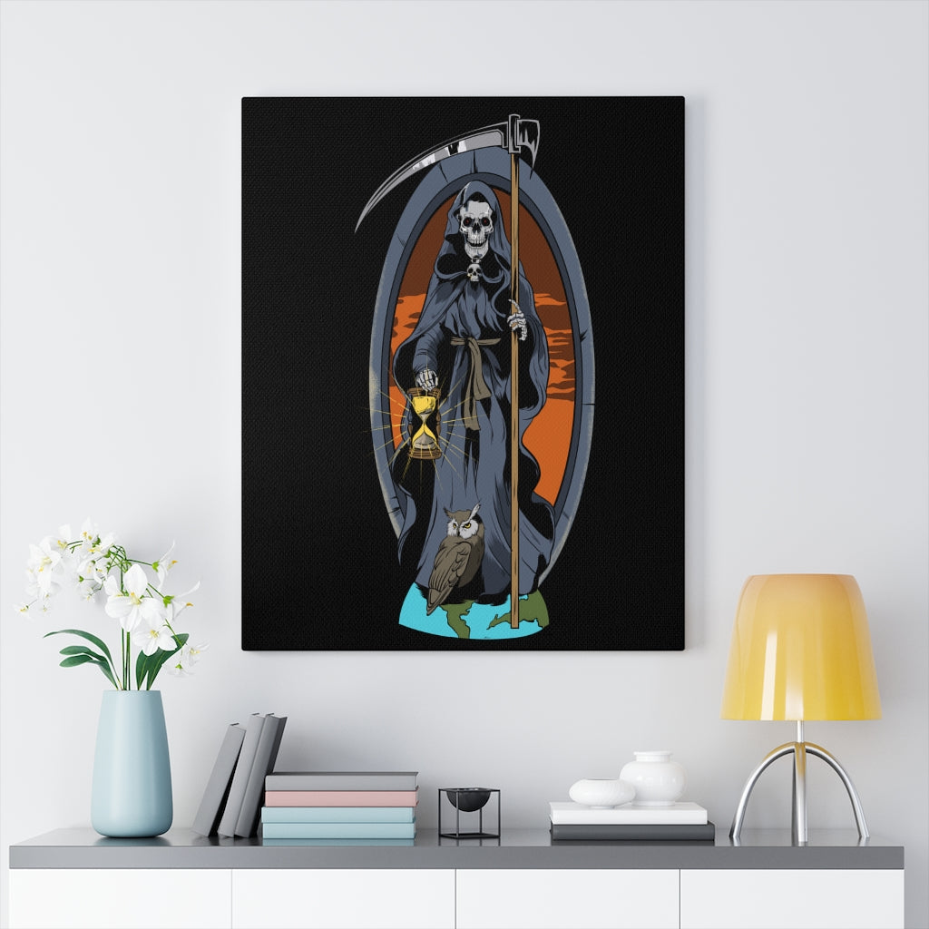 Santa Muerte Saint of Holy Death Canvas Ready To Hang Grim Reaper Wall Art - Express Your Love Gifts