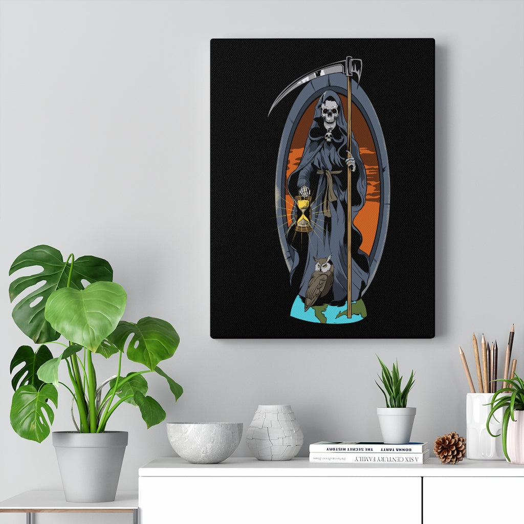Santa Muerte Saint of Holy Death Canvas Ready To Hang Grim Reaper Wall Art - Express Your Love Gifts
