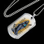 Santa Muerte Saint Of Holy Death Necklace Dog Tag Stainless Steel or 18k Gold 24" Chain - Express Your Love Gifts