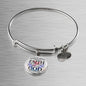 Saved by Grace Stainless Steel or 18k Gold Circle Bangle Bracelet - Express Your Love Gifts