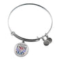 Saved by Grace Stainless Steel or 18k Gold Circle Bangle Bracelet - Express Your Love Gifts