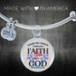 Saved by Grace Stainless Steel or 18k Gold Circle Bangle Bracelet - Express Your Love Gifts