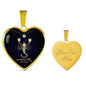 Scorpio Zodiac Sign Necklace 18k Gold Heart Stainless Steel 18-22"-Express Your Love Gifts