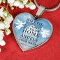 Scripture Gift Guardian Angels Heart Necklace Stainless Steel or 18k Gold 18-22" - Express Your Love Gifts