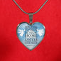 Scripture Gift Guardian Angels Heart Necklace Stainless Steel or 18k Gold 18-22" - Express Your Love Gifts