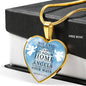 Scripture Gift Guardian Angels Heart Necklace Stainless Steel or 18k Gold 18-22" - Express Your Love Gifts
