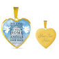 Scripture Gift Guardian Angels Heart Necklace Stainless Steel or 18k Gold 18-22" - Express Your Love Gifts