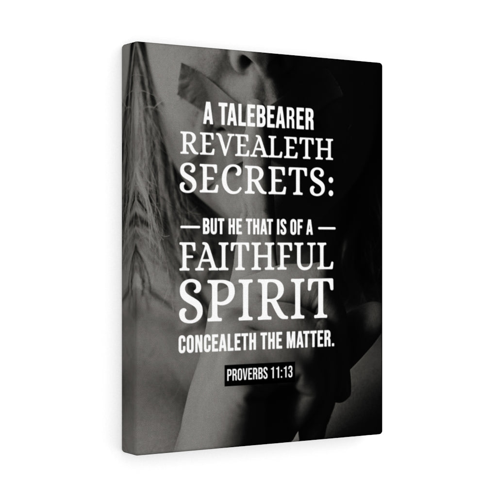 Scripture Walls A Talebearer Proverbs 11:13 Christian Wall Art Bible Verse Print Ready to Hang - Express Your Love Gifts