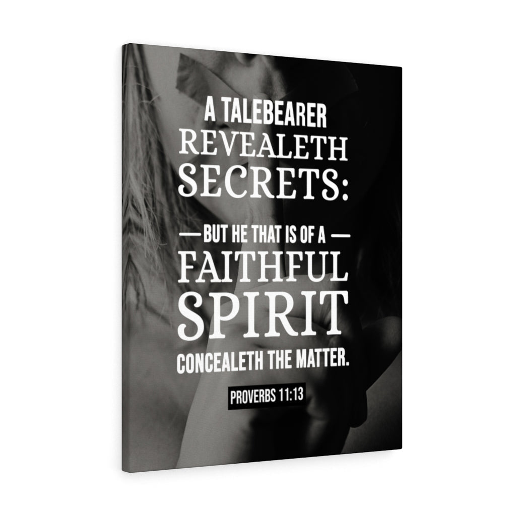 Scripture Walls A Talebearer Proverbs 11:13 Christian Wall Art Bible Verse Print Ready to Hang - Express Your Love Gifts