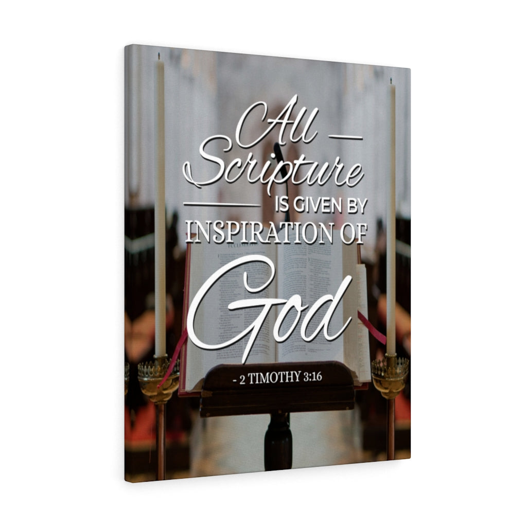 Scripture Walls All Scripture 2 Timothy 3:16 Christian Wall Art Bible Verse Print Ready to Hang - Express Your Love Gifts