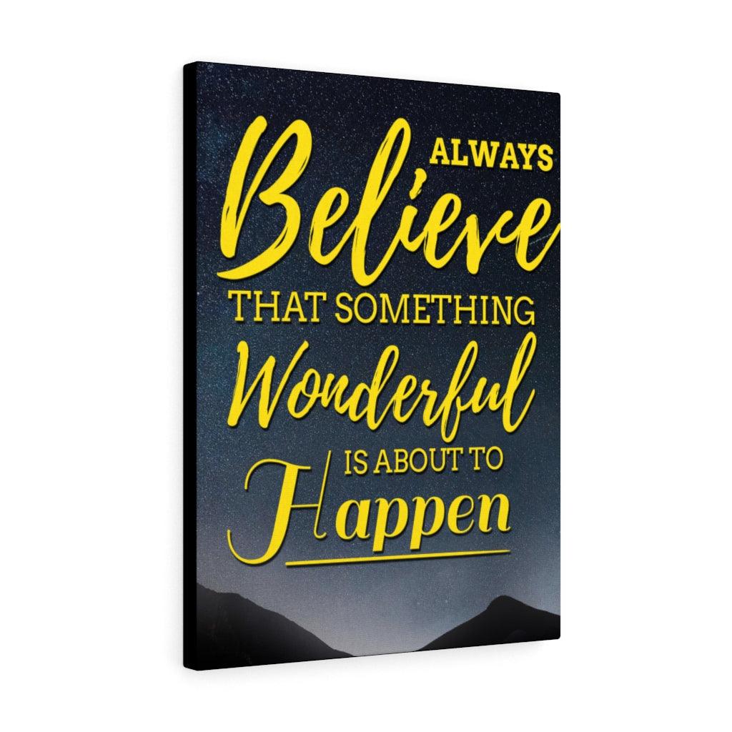Always Believe Motivational Verse Inspiring Wall Art Inspirational Wall Decor for Home Office Gym Inspiring Success Quote Print Ready to Hang - Express Your Love Gifts