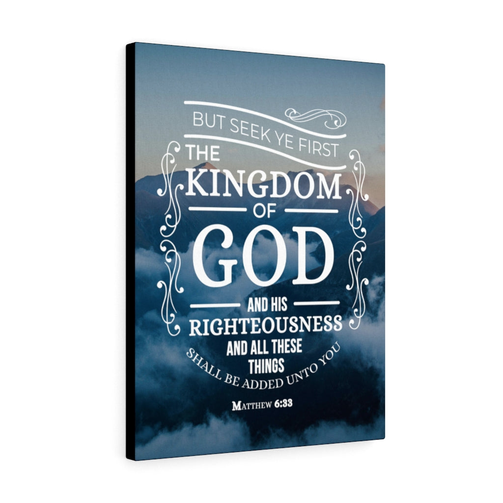 Scripture Walls The Kingdom of God Matthew 6:33 Christian Wall Art Bible Verse Print Ready to Hang - Express Your Love Gifts