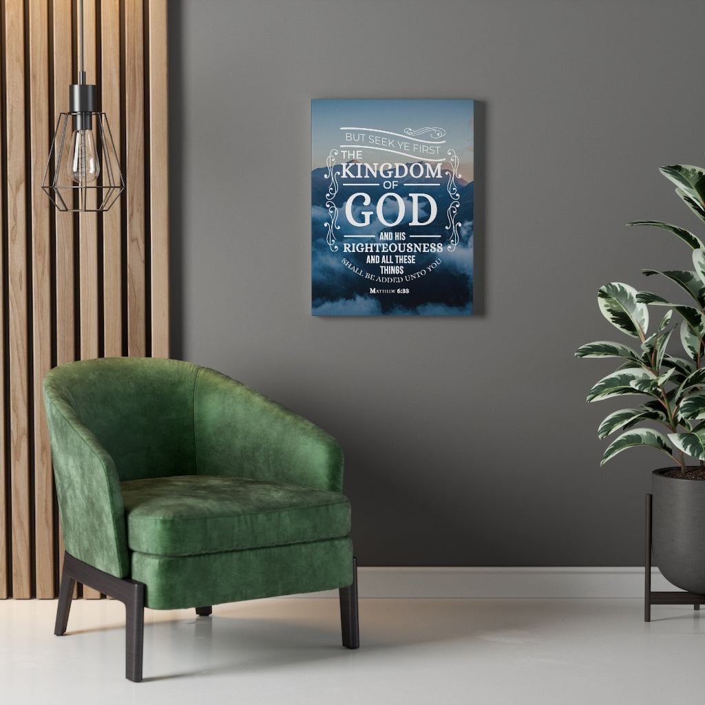 Scripture Walls The Kingdom of God Matthew 6:33 Christian Wall Art Bible Verse Print Ready to Hang - Express Your Love Gifts