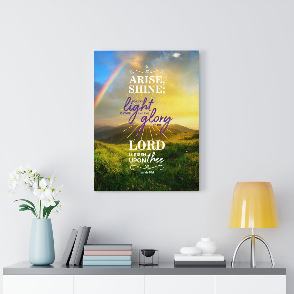 Scripture Walls Arise Isaiah 60:1 Christian Wall Art Bible Verse Print Ready to Hang - Express Your Love Gifts