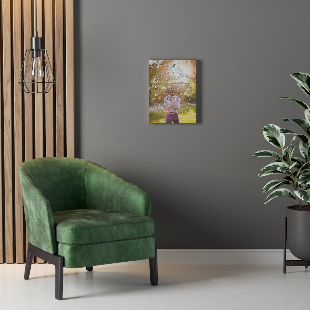 Scripture Walls Ask Seek Knock Matthew 7:7 Christian Wall Art Bible Verse Print Ready to Hang - Express Your Love Gifts