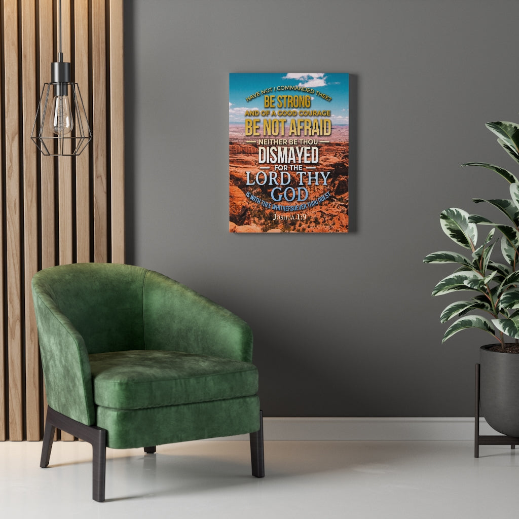Scripture Walls Be Not Afraid Joshua 1:9 Christian Wall Art Bible Verse Print Ready to Hang - Express Your Love Gifts