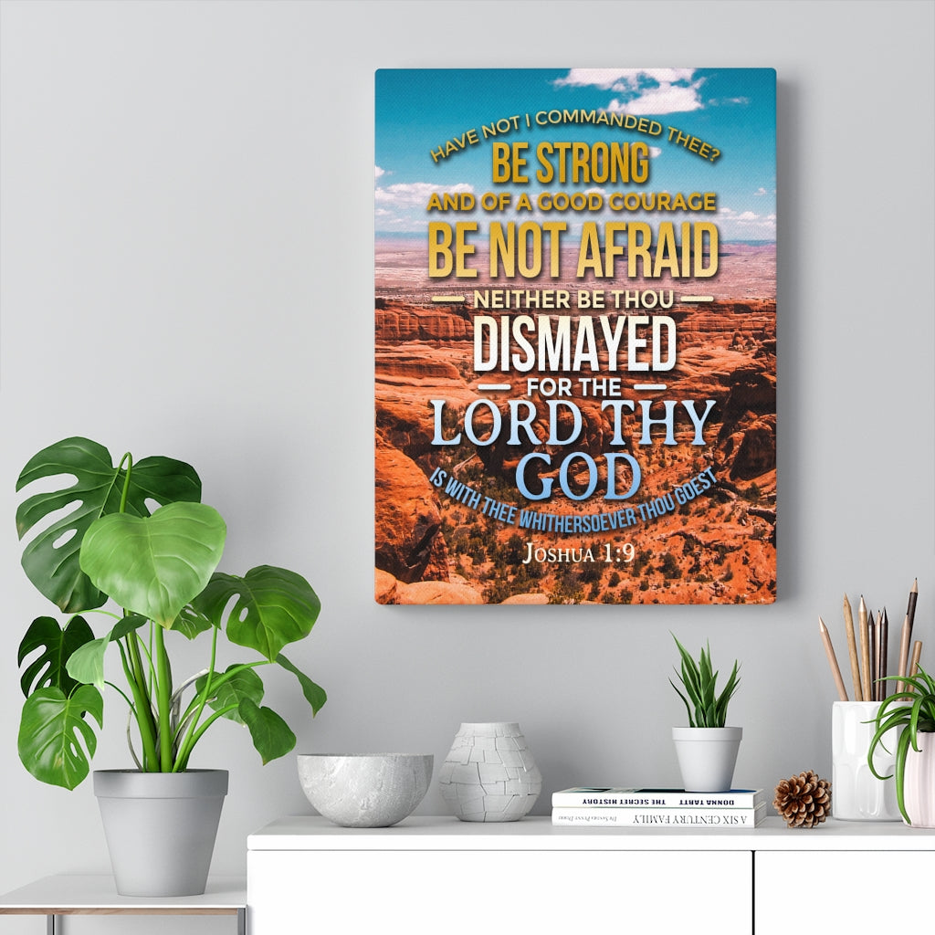 Scripture Walls Be Not Afraid Joshua 1:9 Christian Wall Art Bible Verse Print Ready to Hang - Express Your Love Gifts