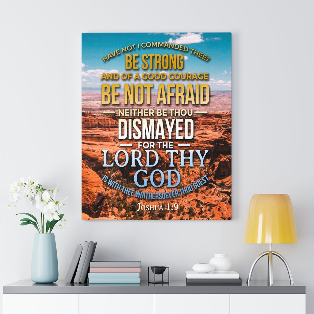 Scripture Walls Be Not Afraid Joshua 1:9 Christian Wall Art Bible Verse Print Ready to Hang - Express Your Love Gifts