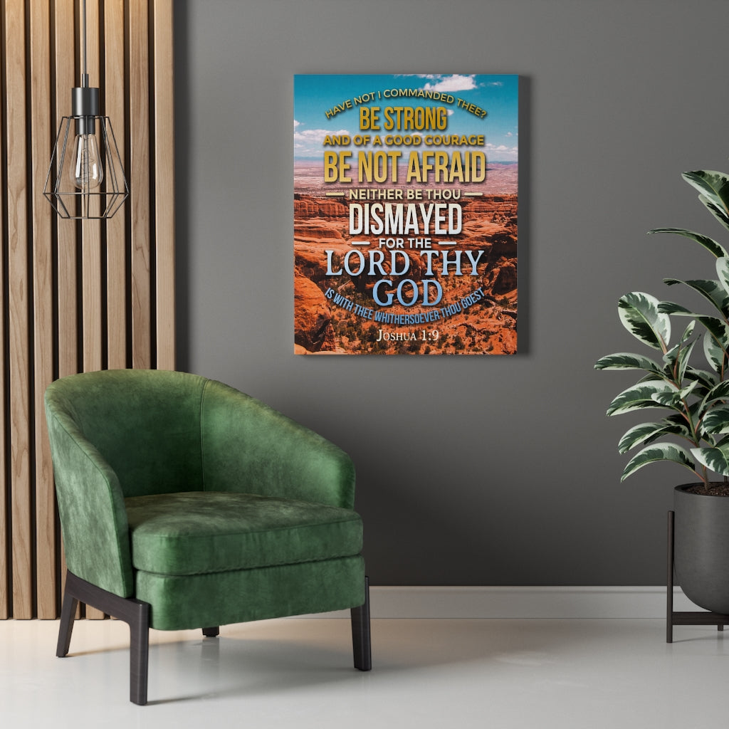 Scripture Walls Be Not Afraid Joshua 1:9 Christian Wall Art Bible Verse Print Ready to Hang - Express Your Love Gifts