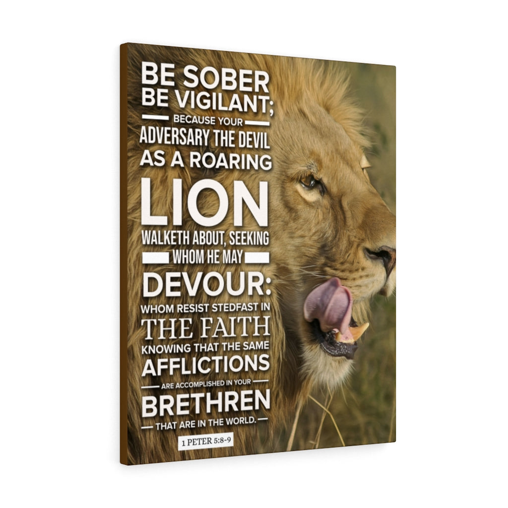Scripture Walls Be Vigilant 1 Peter 5:89 Christian Wall Art Bible Verse Print Ready to Hang - Express Your Love Gifts