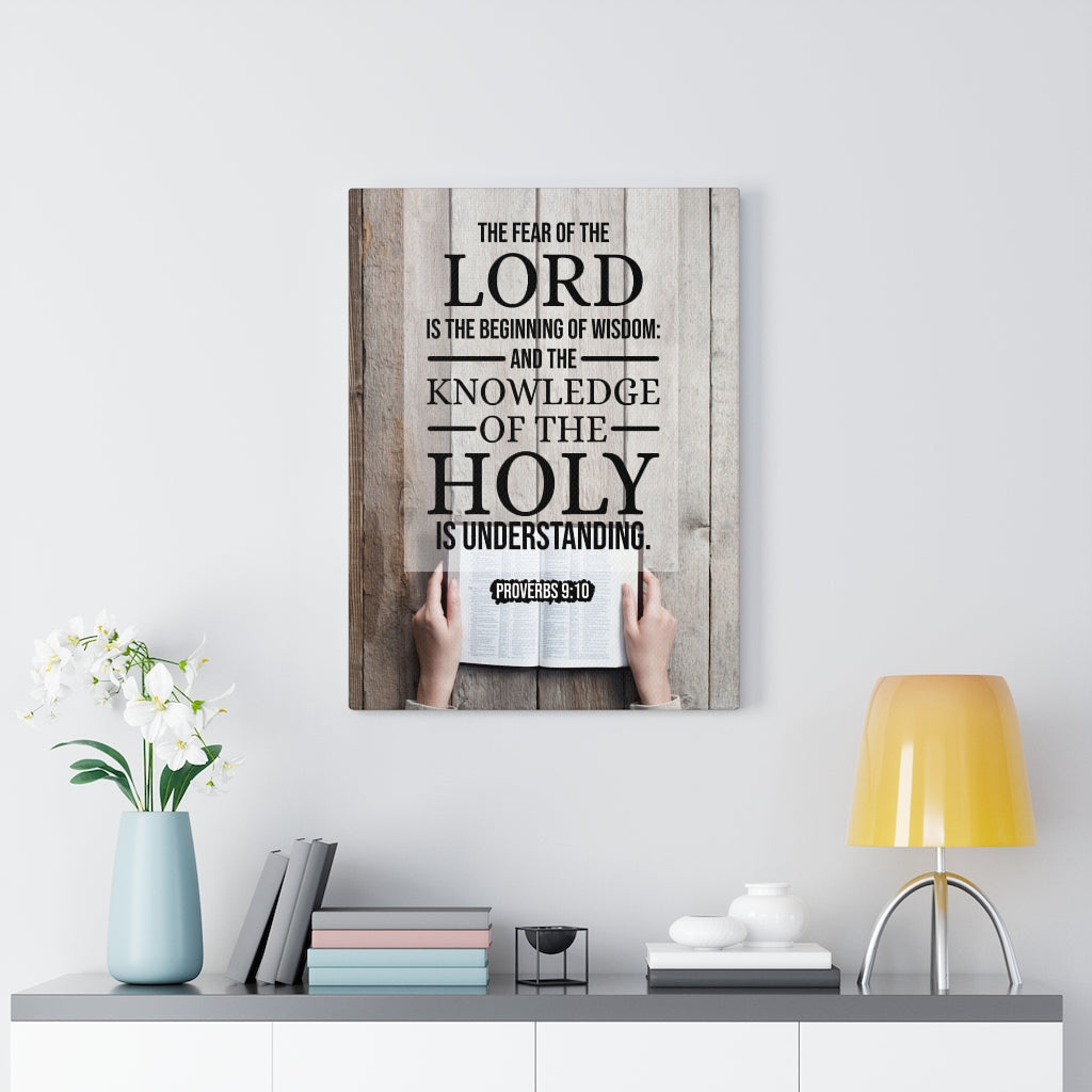 Scripture Walls Beginning of Wisdom Proverbs 9:10 KJV Christian Wall Art Bible Verse Print Ready to Hang - Express Your Love Gifts