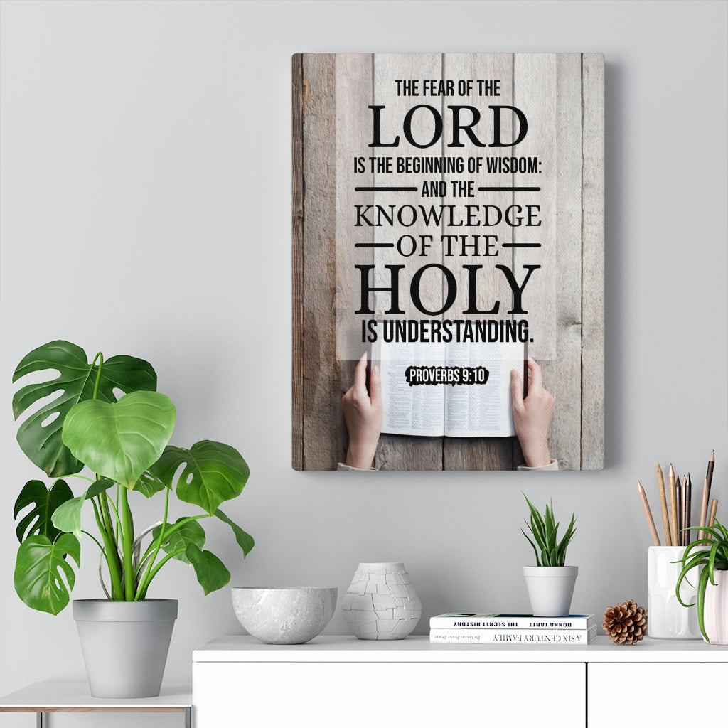 Scripture Walls Beginning of Wisdom Proverbs 9:10 KJV Christian Wall Art Bible Verse Print Ready to Hang - Express Your Love Gifts