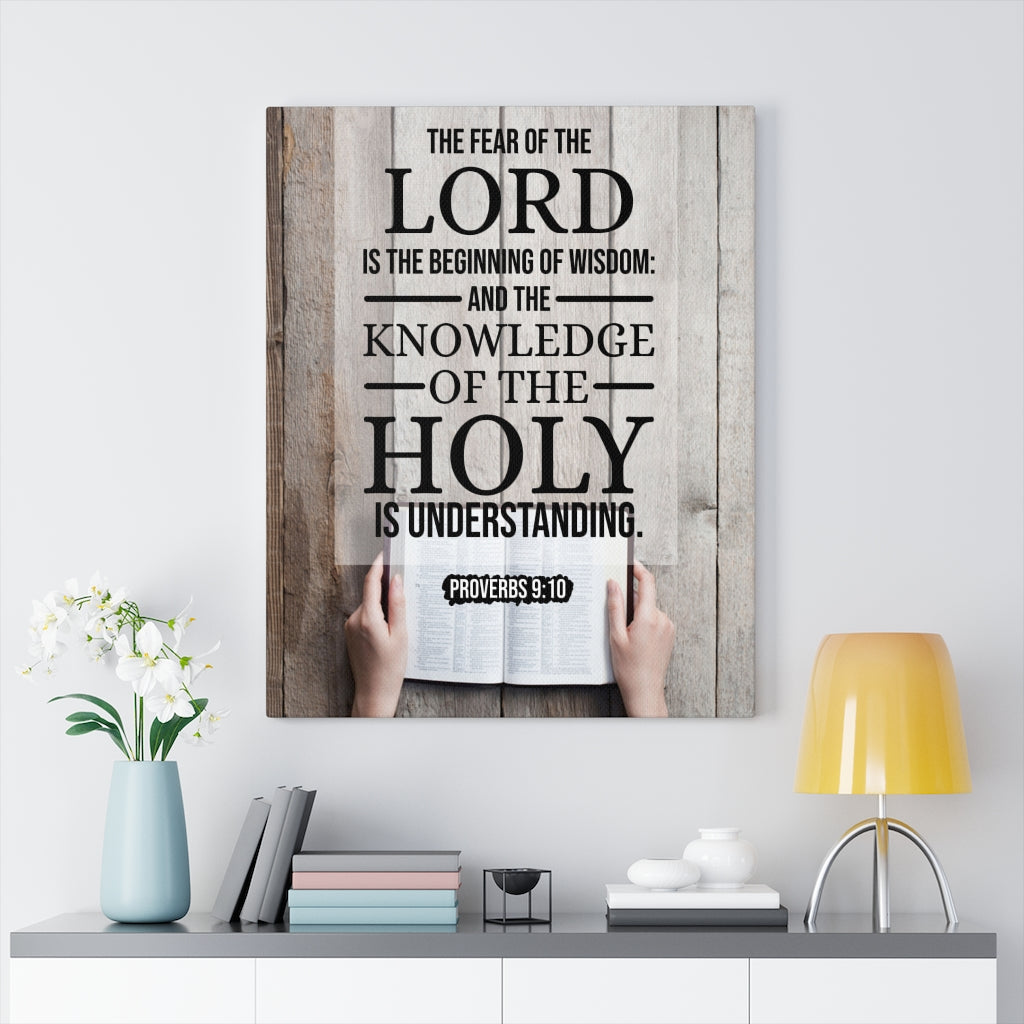 Scripture Walls Beginning of Wisdom Proverbs 9:10 KJV Christian Wall Art Bible Verse Print Ready to Hang - Express Your Love Gifts