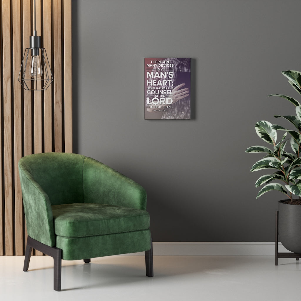Scripture Walls Counsel of The Lord Proverbs 19:21 Christian Wall Art Bible Verse Print Ready to Hang - Express Your Love Gifts