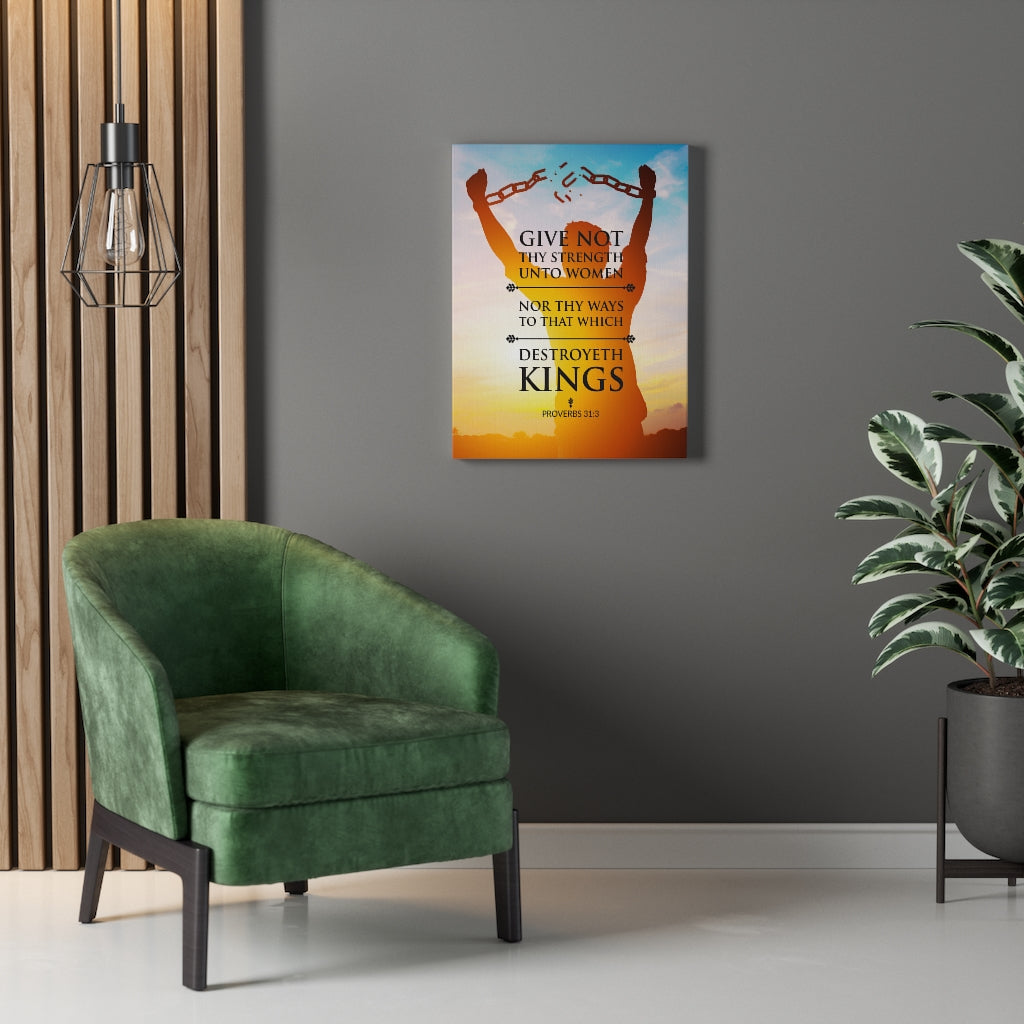 Scripture Walls Destroyeth Kings Proverbs 31:3 Christian Wall Art Bible Verse Print Ready to Hang - Express Your Love Gifts