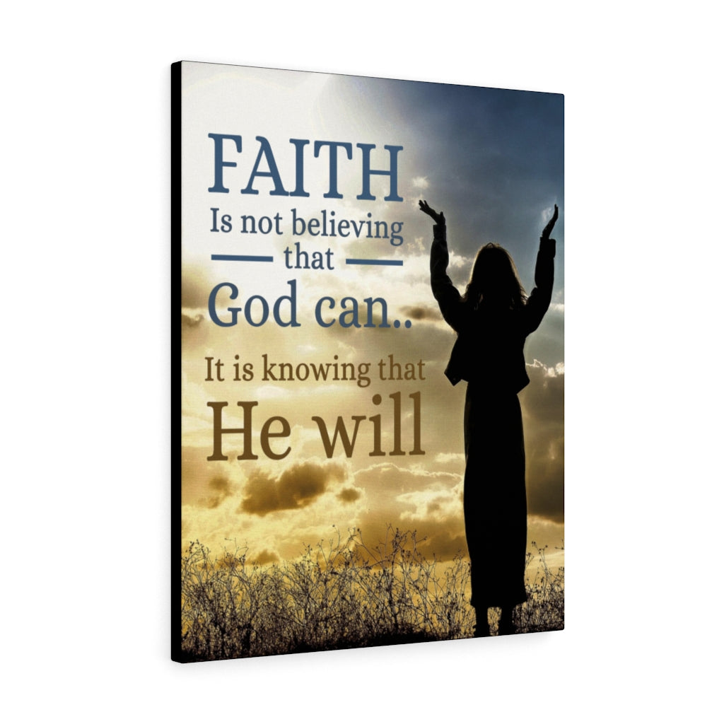Faith Christian Wall Art Bible Verse Print Ready to Hang - Express Your Love Gifts