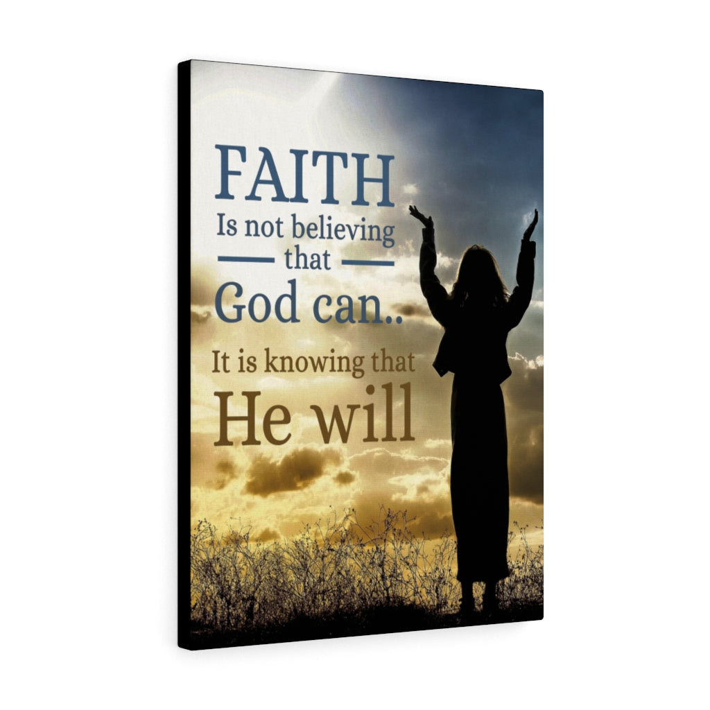 Faith Christian Wall Art Bible Verse Print Ready to Hang - Express Your Love Gifts