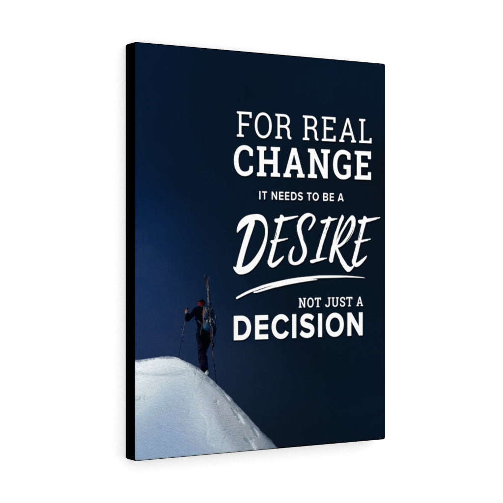 For Real Change Motivational Verse Inspirational Wall Decor for Home Office Gym Inspiring Success Quote Print Ready to Hang - Express Your Love Gifts