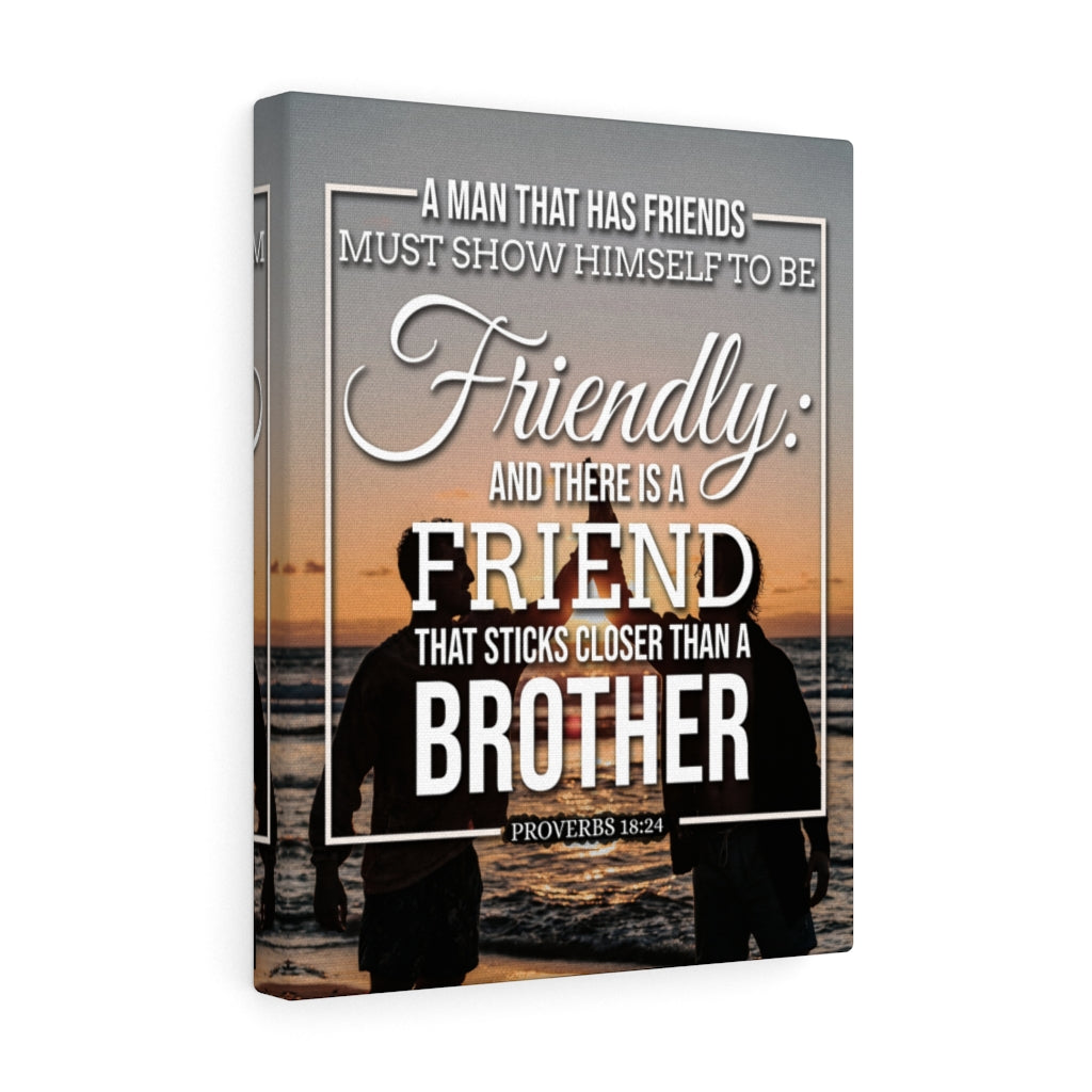 Scripture Walls Friends Proverbs 18:24 Christian Wall Art Bible Verse Print Ready to Hang - Express Your Love Gifts