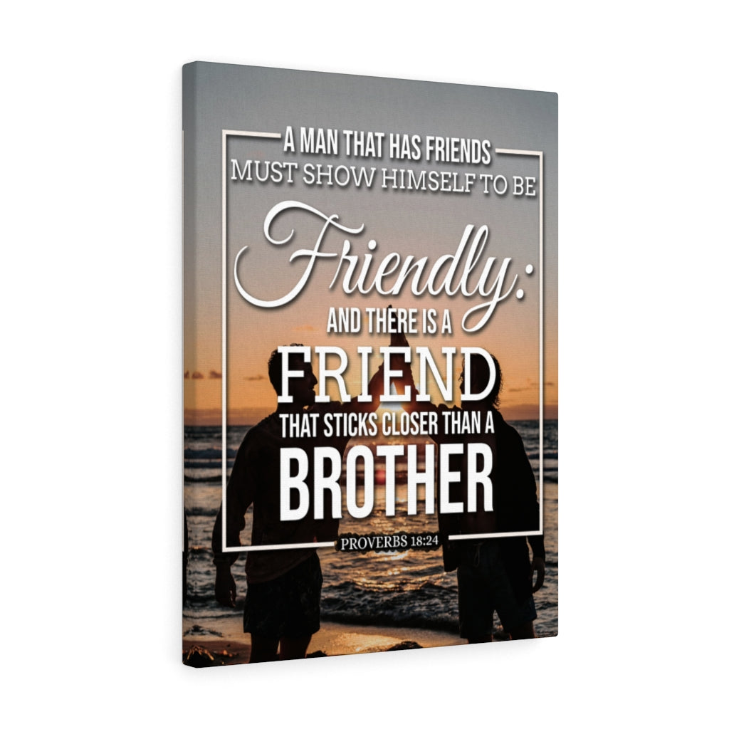 Scripture Walls Friends Proverbs 18:24 Christian Wall Art Bible Verse Print Ready to Hang - Express Your Love Gifts