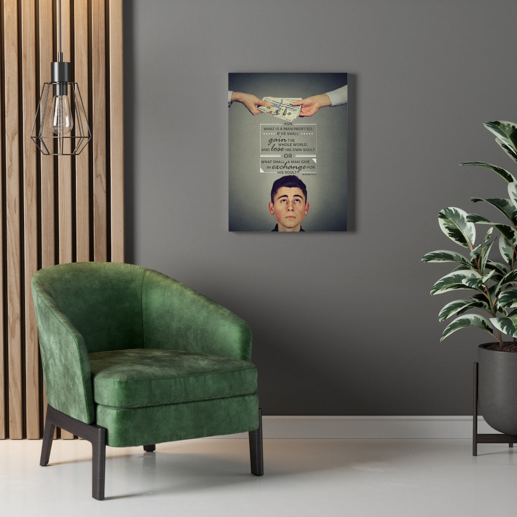 Scripture Walls Gain Lose or Exchange Matthew 16:26 Christian Wall Art Bible Verse Print Ready to Hang - Express Your Love Gifts