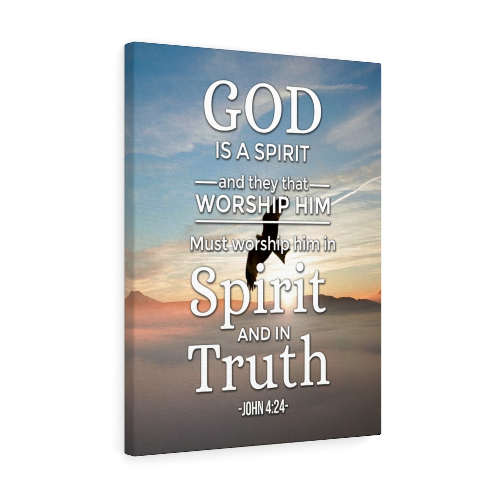Scripture Walls God is a Spirit John 4:24  Christian Wall Art Bible Verse Print Ready to Hang - Express Your Love Gifts