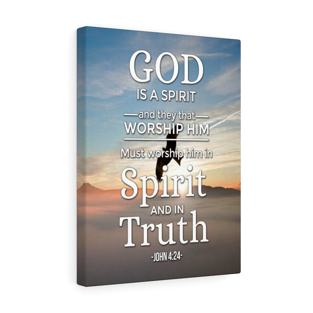 Scripture Walls God is a Spirit John 4:24  Christian Wall Art Bible Verse Print Ready to Hang - Express Your Love Gifts