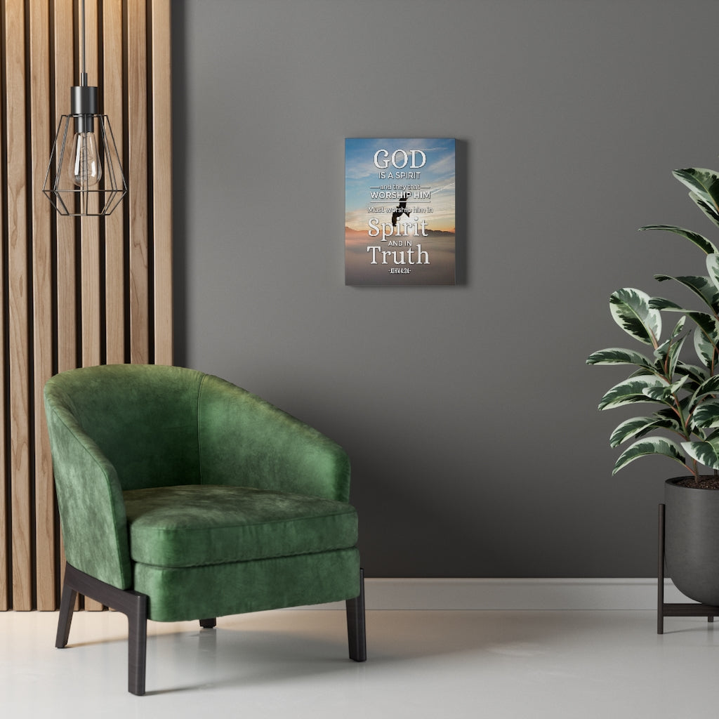 Scripture Walls God is a Spirit John 4:24  Christian Wall Art Bible Verse Print Ready to Hang - Express Your Love Gifts