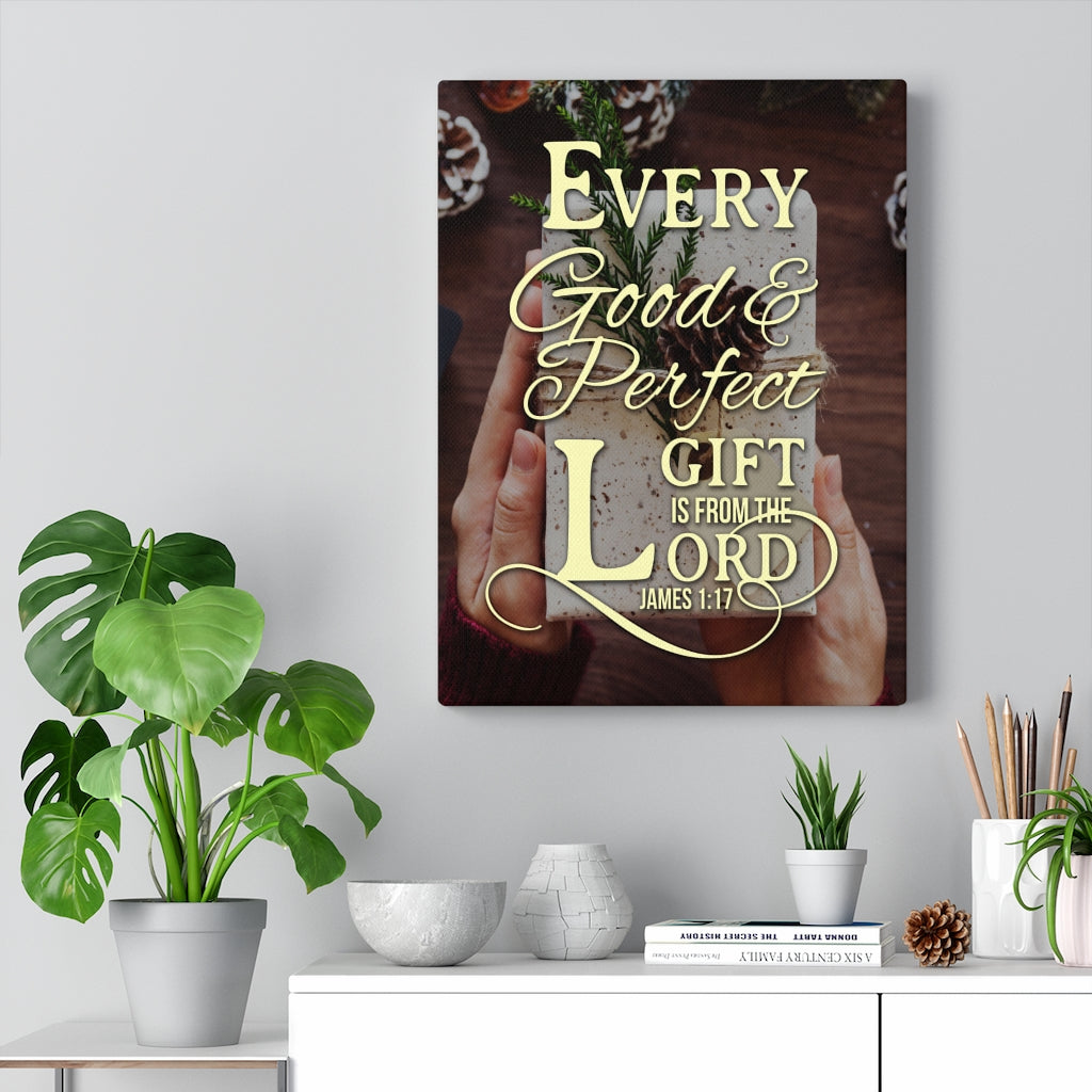 Scripture Walls Good and Perfect James 1:17 Christian Wall Art Bible Verse Print Ready to Hang - Express Your Love Gifts