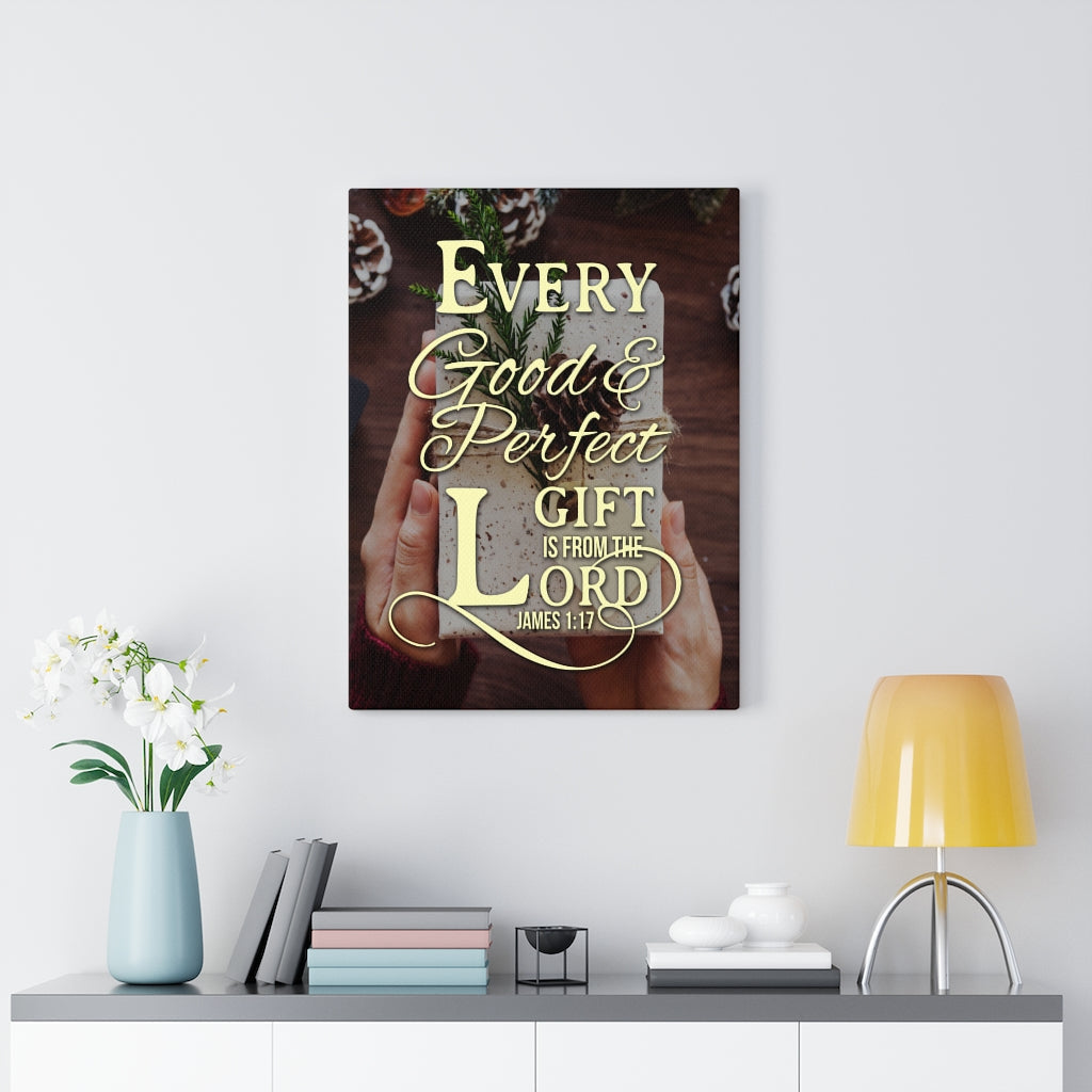 Scripture Walls Good and Perfect James 1:17 Christian Wall Art Bible Verse Print Ready to Hang - Express Your Love Gifts