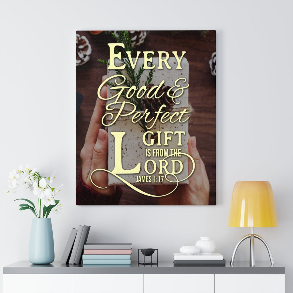 Scripture Walls Good and Perfect James 1:17 Christian Wall Art Bible Verse Print Ready to Hang - Express Your Love Gifts