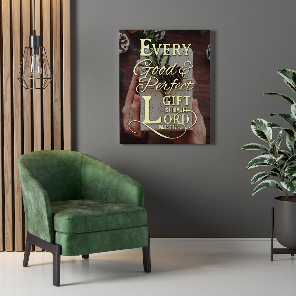 Scripture Walls Good and Perfect James 1:17 Christian Wall Art Bible Verse Print Ready to Hang - Express Your Love Gifts