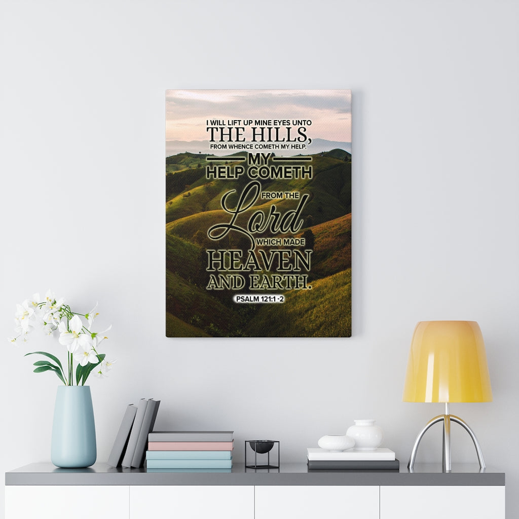 Scripture Walls Heaven and Earth Psalm 121:1‭-‬2 KJV Christian Wall Art Bible Verse Print Ready to Hang - Express Your Love Gifts