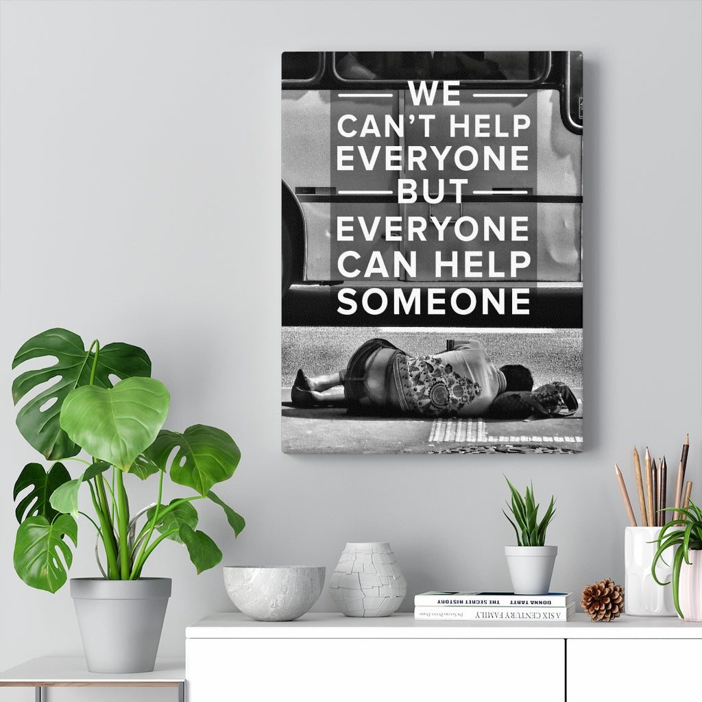 Help Someone Motivational Inspirational Wall Decor for Home Office Gym Inspiring Success Quote Print Ready to Hang Wall Art - Express Your Love Gifts