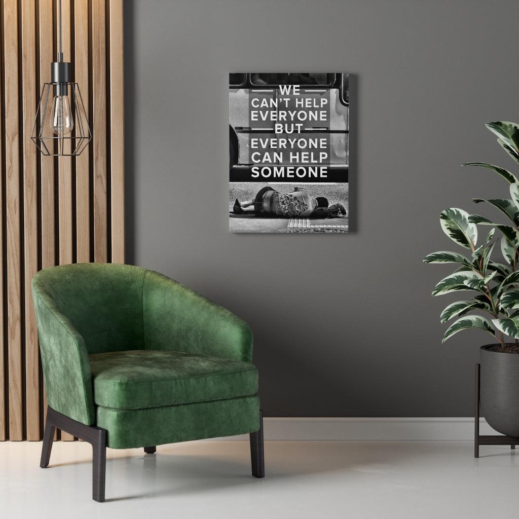 Help Someone Motivational Inspirational Wall Decor for Home Office Gym Inspiring Success Quote Print Ready to Hang Wall Art - Express Your Love Gifts